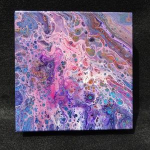 6"X6" Fluid Pour Painting